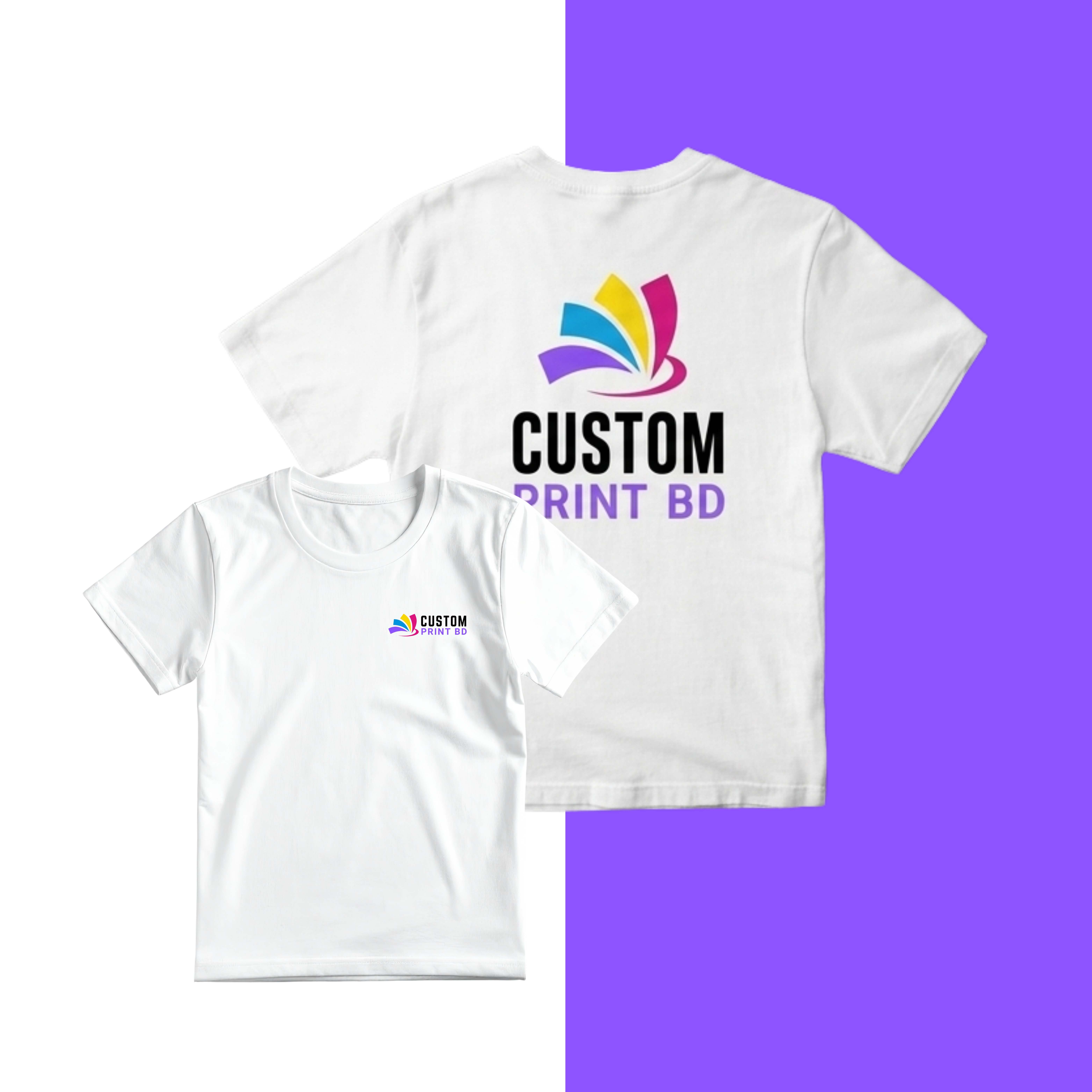 কাস্টম ডিজাইন টি-শার্ট (Premium Quality)